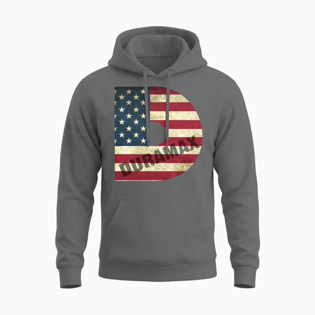 Duramax Usa - Patriotic & 4th of July Unisex Hoodie in Graphite Heather