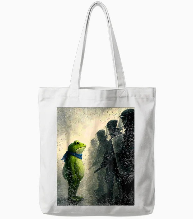 Portland Frog Protest - Reptiles & Exotics Tote Bags in White