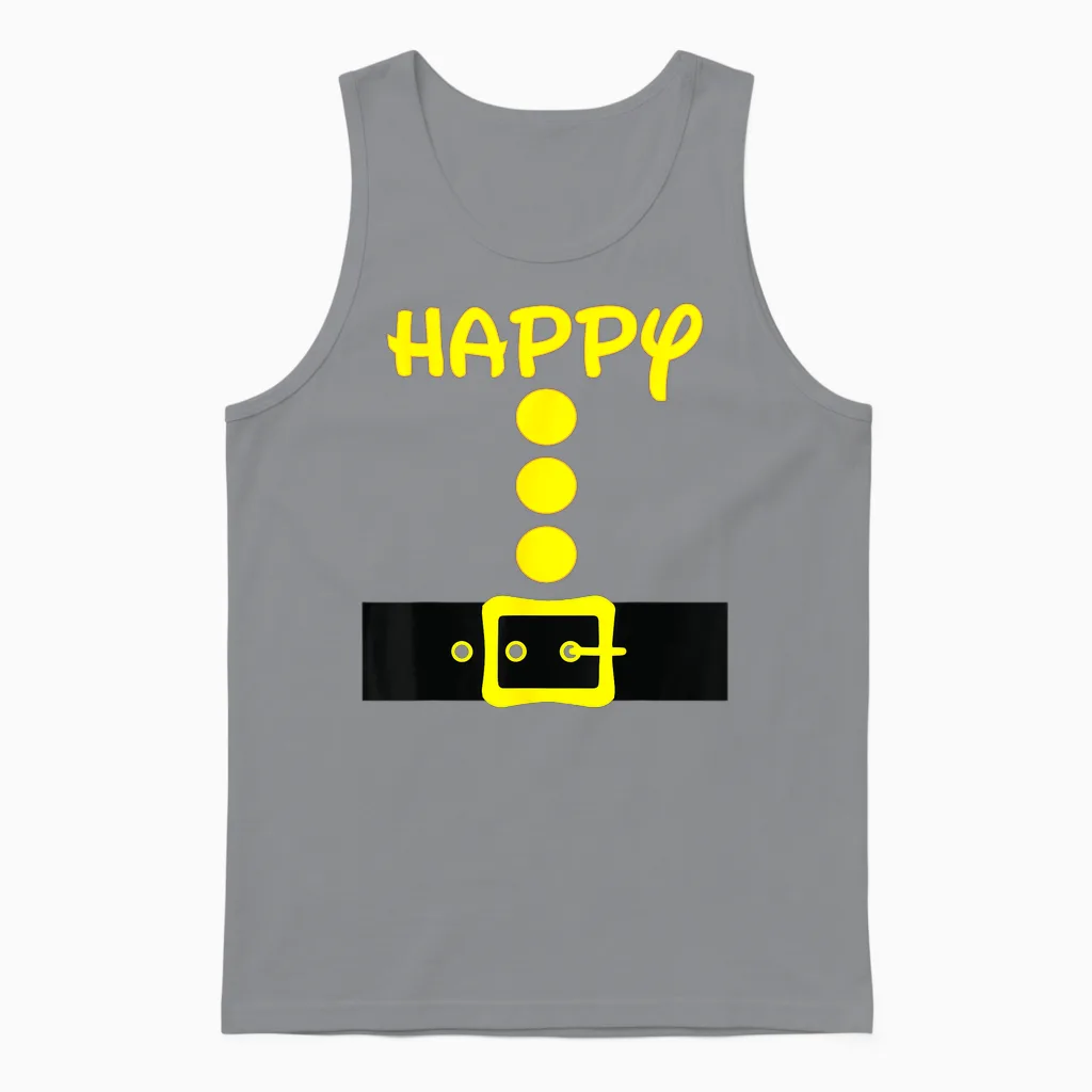 Dwarf Easy Halloween Men Women Kids Costume Matching Group Unisex Tank Top in Sport Grey