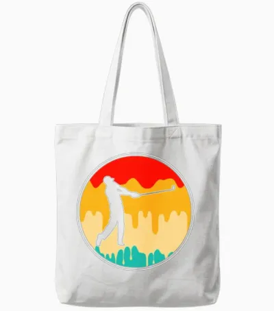 Golf Retro Tote Bags - White