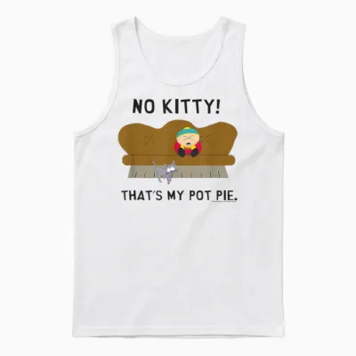 South Park Cartman My Pot Pie Unisex Tank Top - White