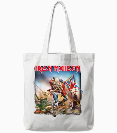 Iron Maiden - the Trooper Tote Bags - White