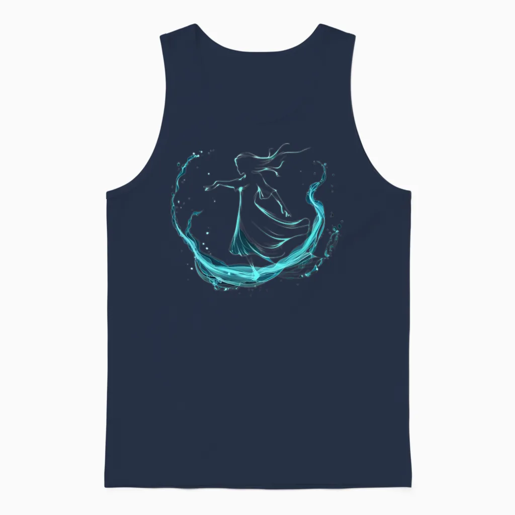 Zodiac Signs Series Unisex Tank Top in Navy