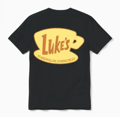 Luke's Diner Logo Unisex T-Shirt - Black