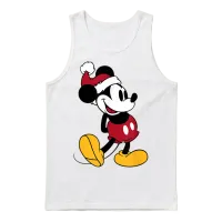 Disney - Classic Mickey Mouse Holiday Unisex Tank Top - White – 1