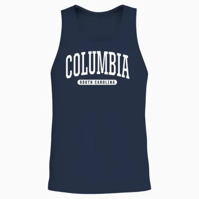 Columbia College University Style Sc Usa Unisex Tank Top - Navy
