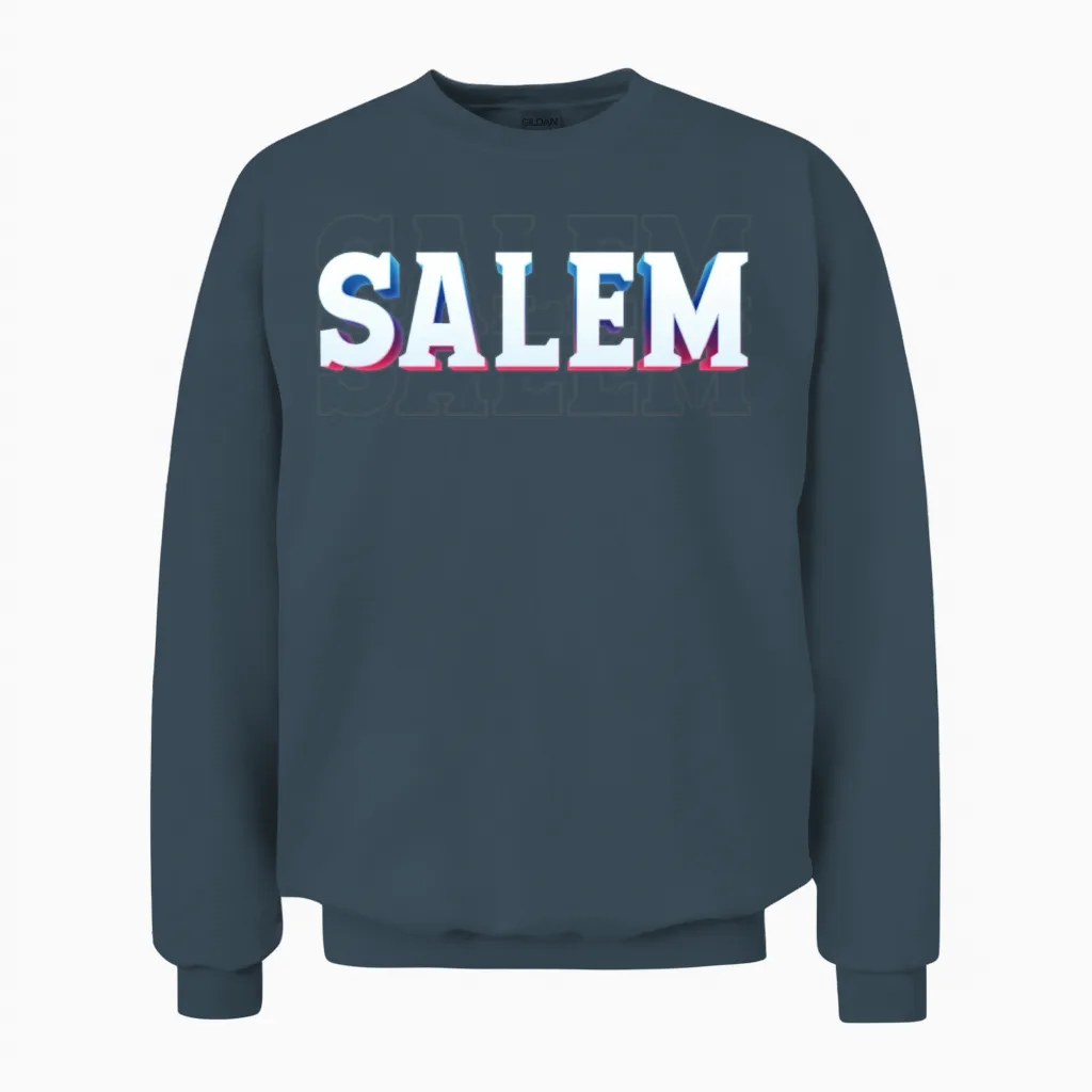 Retro - Salem Unisex Sweatshirt in Dark Heather