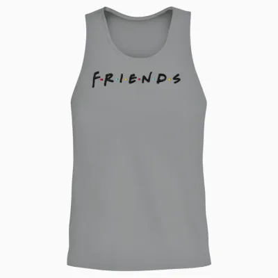 Friends Official Logo as Embroidery Design Unisex Tank Top - Sport Grey