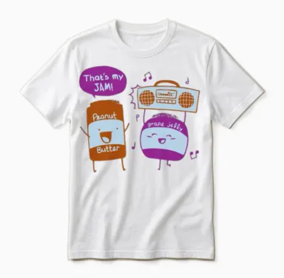 Peanut Butter and Jelly Unisex T-Shirt - White