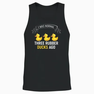 Rubber Duck Rubber Duckie Unisex Tank Top - Black