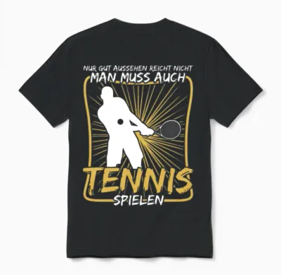 Tennis Tennis Player Tennis Game Unisex T-Shirt - Black