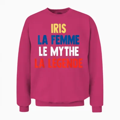 Iris La Femme Le Mythe Legend Cadeau Pour Iris Unisex Sweatshirt - Heliconia