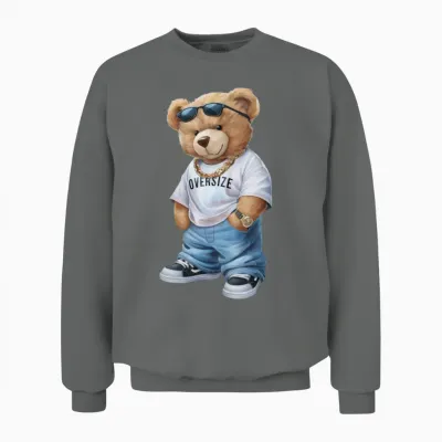 Funny Teddy Bear. Unisex Sweatshirt - Graphite Heather