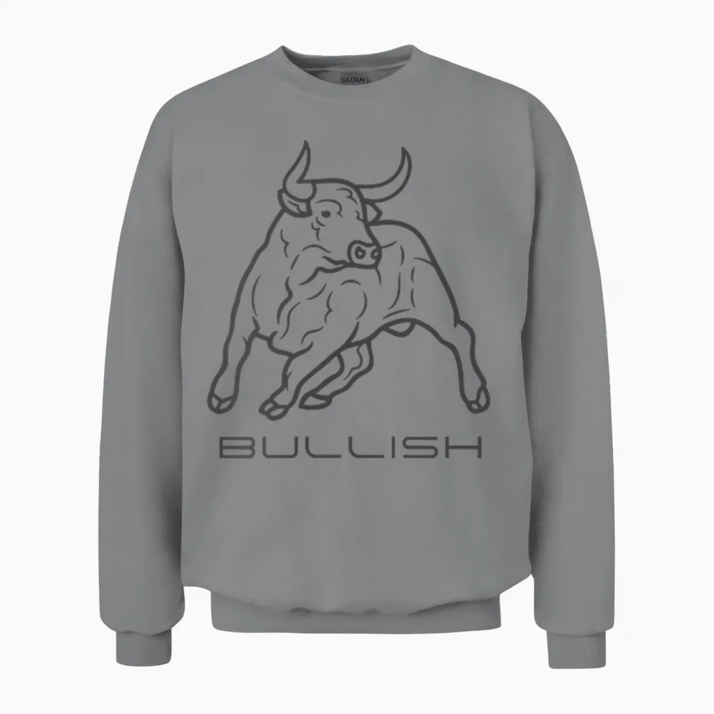 I'm Bullish Unisex Sweatshirt in Sport Grey