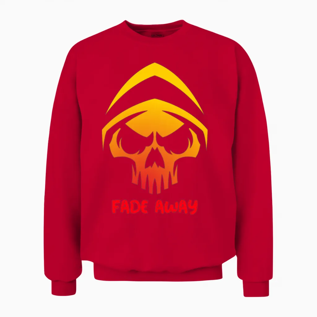 Fade Away Unisex Sweatshirt in Red