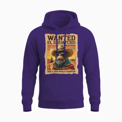 Wanted El Squatcho Hide & Seek Champ Unisex Hoodie - Purple