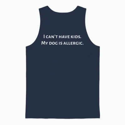 The Allergic Dog Unisex Tank Top - Navy