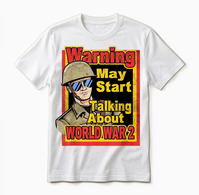 Vintage Ww2 Memorabilia Wwii Shirt History Buff Costume Unisex T-Shirt in White