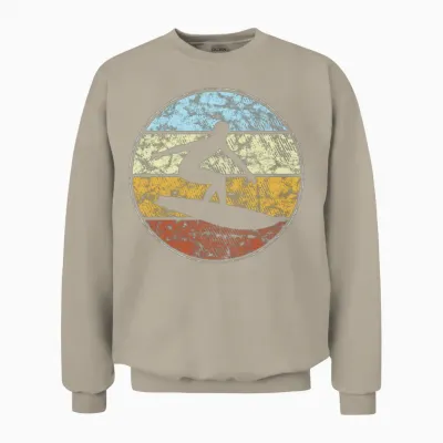 Surfing Retro Unisex Sweatshirt - Sand