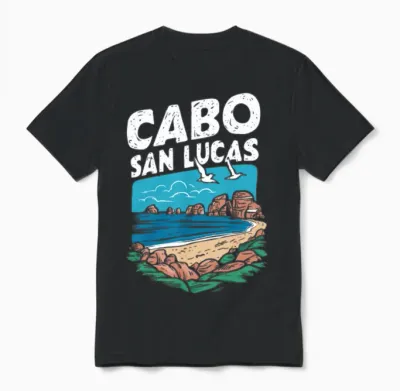 Cabo San Lucas. Mexico Beach Unisex T-Shirt - Black