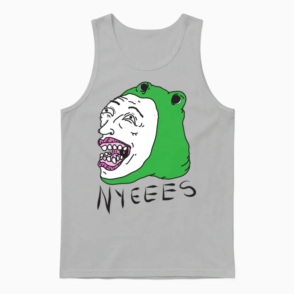 Filthy Frank Show Nyeees Unisex Tank Top in Ash