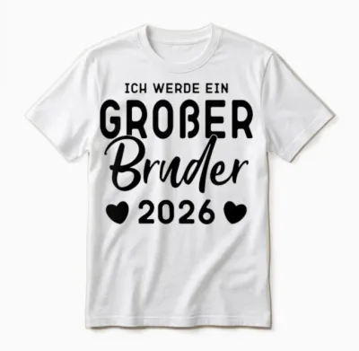 Kinder Ich Werde Ein Großer Bruder 2026, Großer Bruder 2026 T-Shirt, White Unisex T-Shirt - White