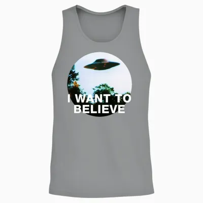 I Want to Believe. Original the X-Files Unisex Tank Top - Sport Grey