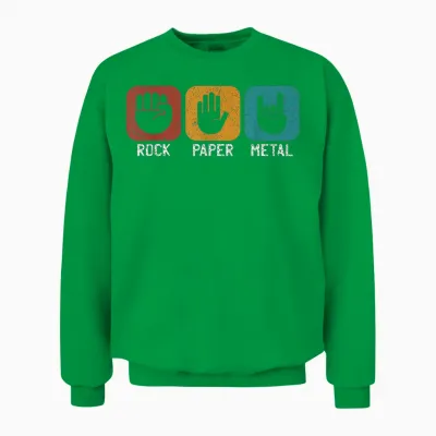 Heavy Metal Music - Rock On Unisex Sweatshirt - Irish Green