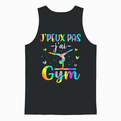 Je Peux Pas J'ai Gym Fille Gymnastique Rythmique Unisex Tank Top - Black
