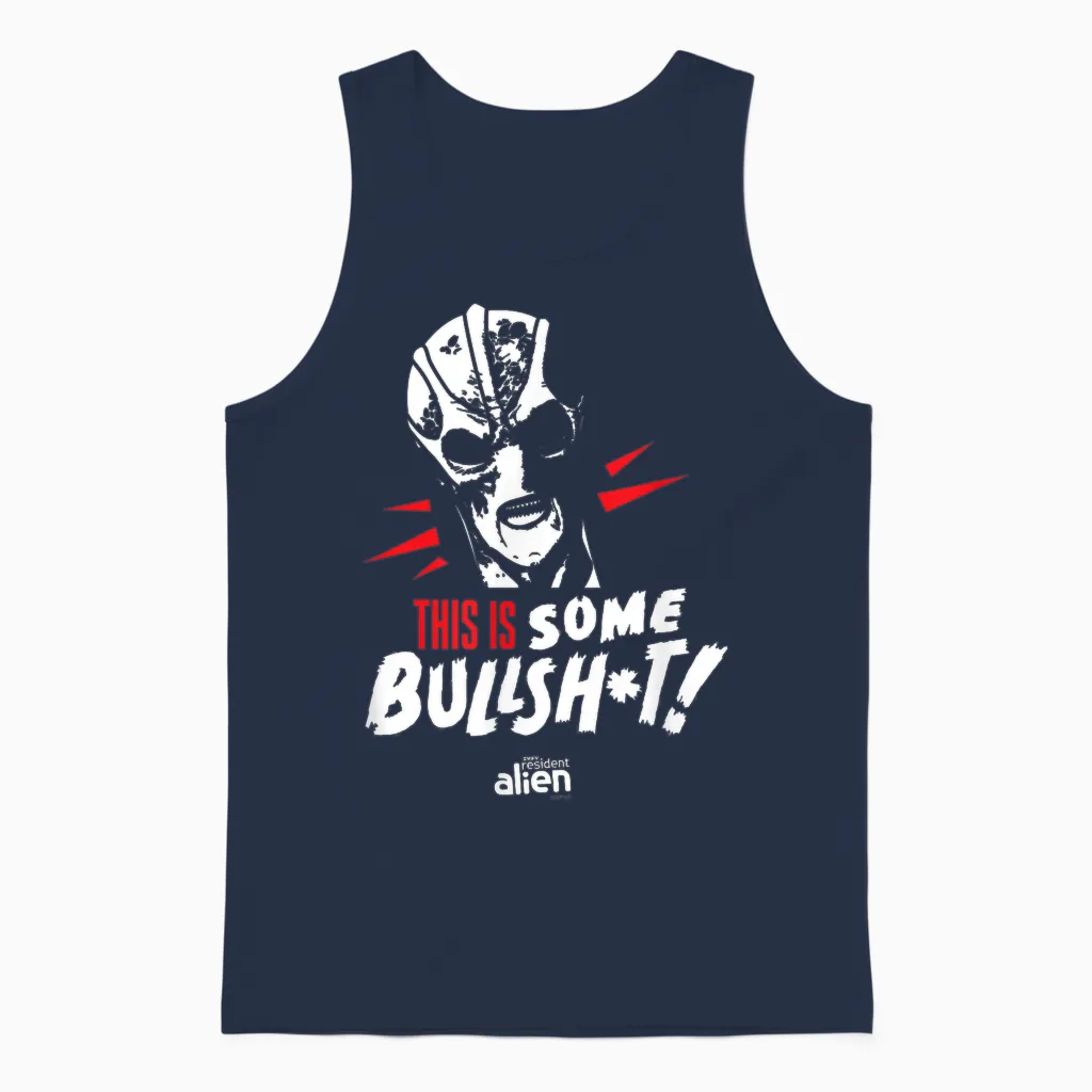 Resident Alien This Is Some Bullshit - Officially Licensed Unisex Tank Top in Navy