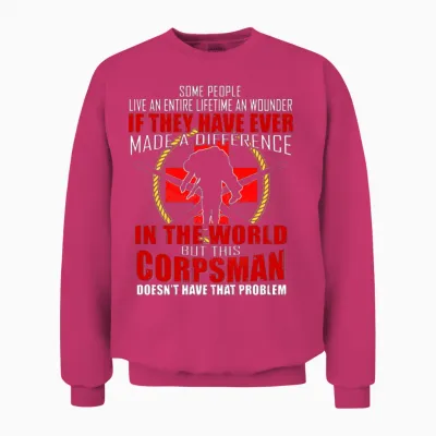 Devil Us Navy Corpsman Doc Badass Army Veteran Unisex Sweatshirt - Heliconia