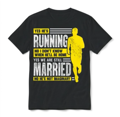 Marathon Running Runner S Wife Gift Unisex T-Shirt - Black