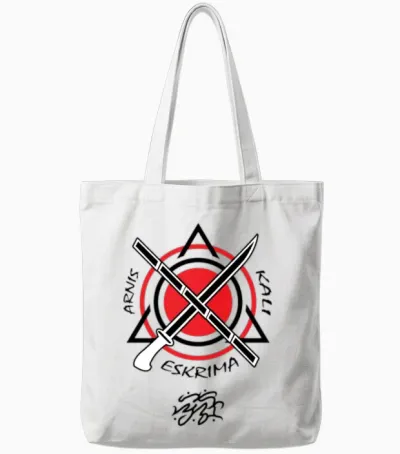 Filipino Martial Arts T Shirts - Kali Arnis Eskrim Tote Bags - White