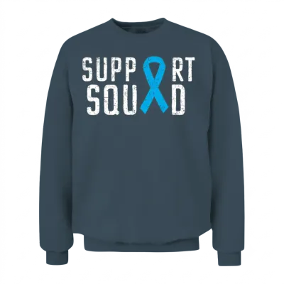 Prostate Cancer Support Squad Prostate Cancer Unisex Sweatshirt - Dark Heather