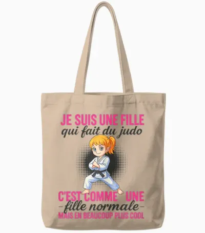 I'm a Girl Who Makes Normal Judo but Coolest Tote Bags - Natural