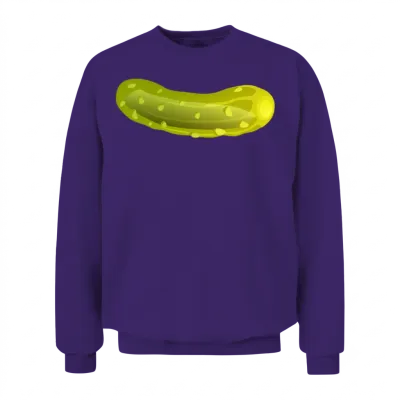 A Funny Looking Pickle Unisex Sweatshirt - Purple