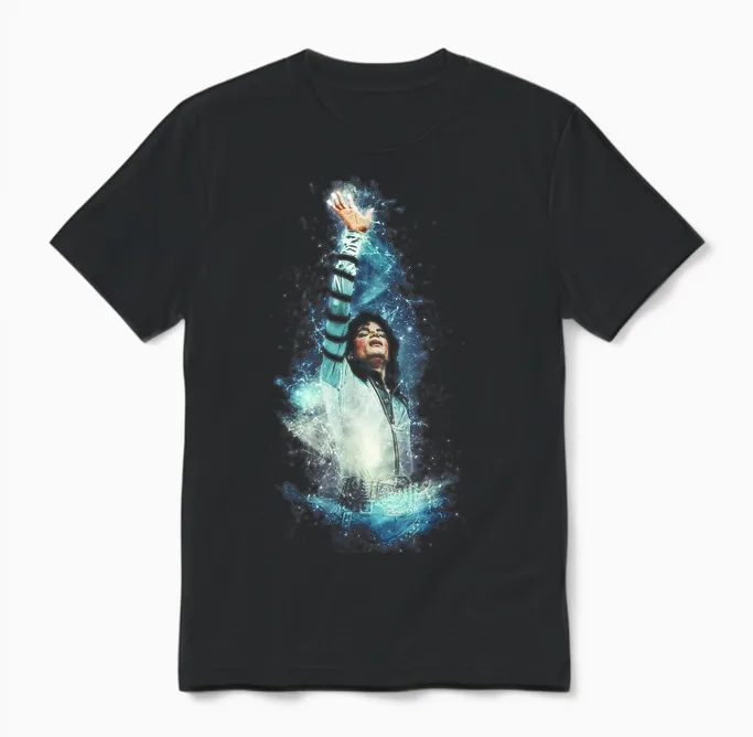 Pop Superstar World Tour King of Pop 1988 Unisex T-Shirt in Black