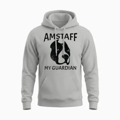 Amstaff.american Staffordshire Terrier Dog Art Unisex Hoodie - Ash