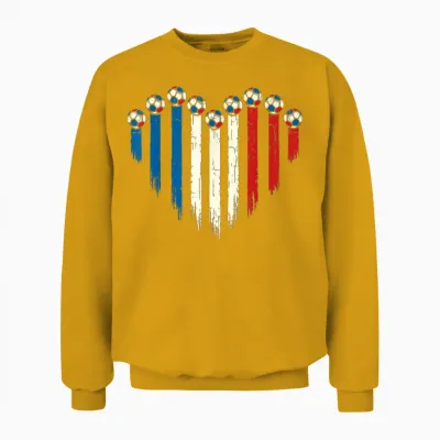 French Flag Fantasy France Unisex Sweatshirt - Gold