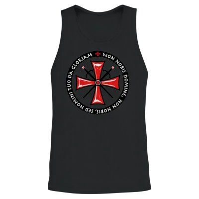 Cross Knights Templar Unisex Tank Top - Black