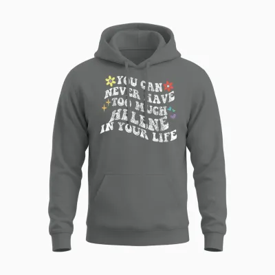 Retro Groovy Du Kannst Nie Zu Viel Helene in Deinem Leben Haben Unisex Hoodie - Graphite Heather