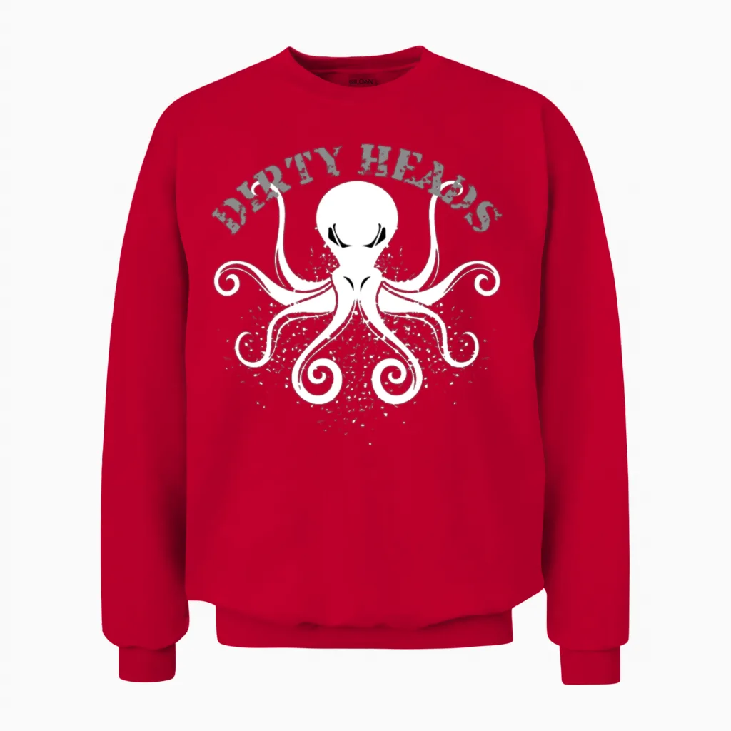 Dirty Heads Octopus Music Band Musician Fan Gift Unisex Sweatshirt in Red