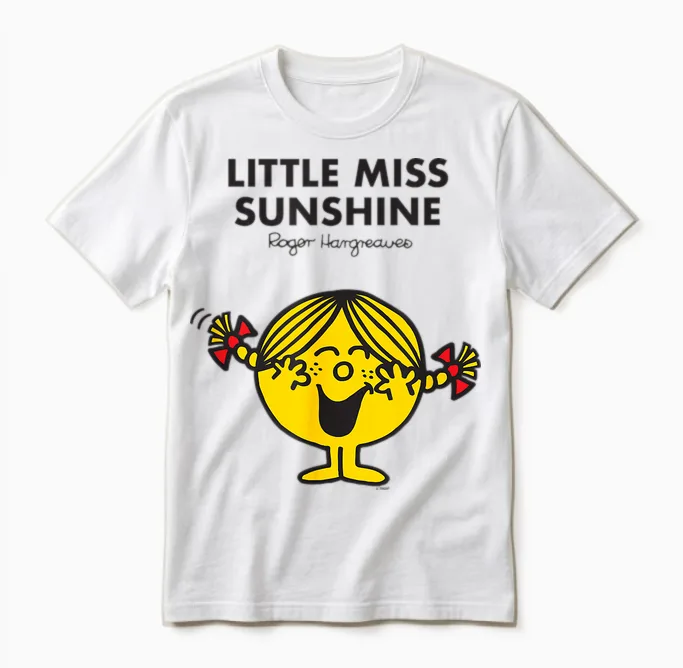 Mr. Men Little Miss Sunshine Unisex T-Shirt in White
