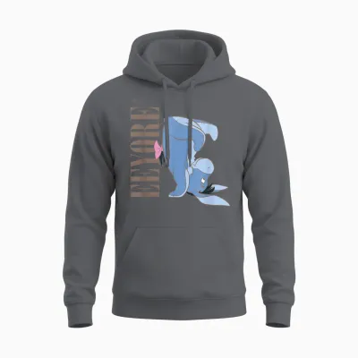 Winnie the Pooh - Eeyore Upside Down Unisex Hoodie - Charcoal