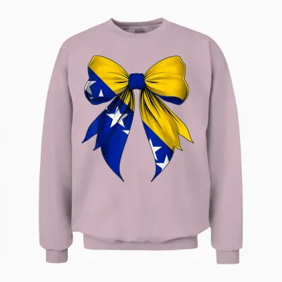 Bosnien-Herzegowina-Flagge, Bosnien Und Herzegowina, Band Unisex Sweatshirt - Light Pink