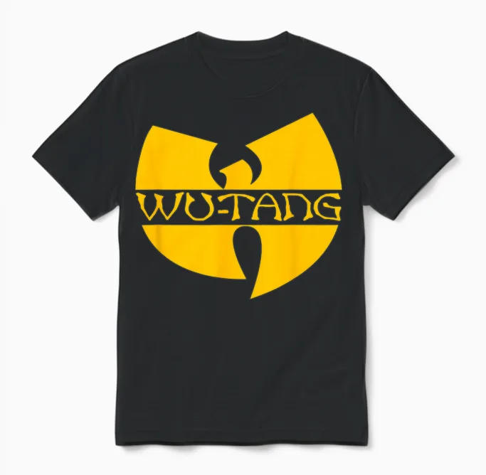 Classic Wu Tang Clan Logo Unisex T-Shirt in Black