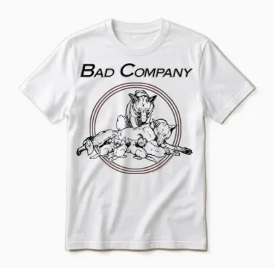 Bad Company Running Mit Den Pack Wolves Unisex T-Shirt - White