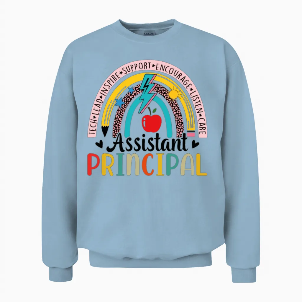 Assistant Principal Unisex Sweatshirt in Light Blue