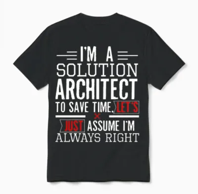 Life of an Architect I'm a Solution Architect Unisex T-Shirt - Black