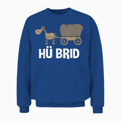 Hü Brid - Lustiges Hybrid Auto/pferd Unisex Sweatshirt - Royal
